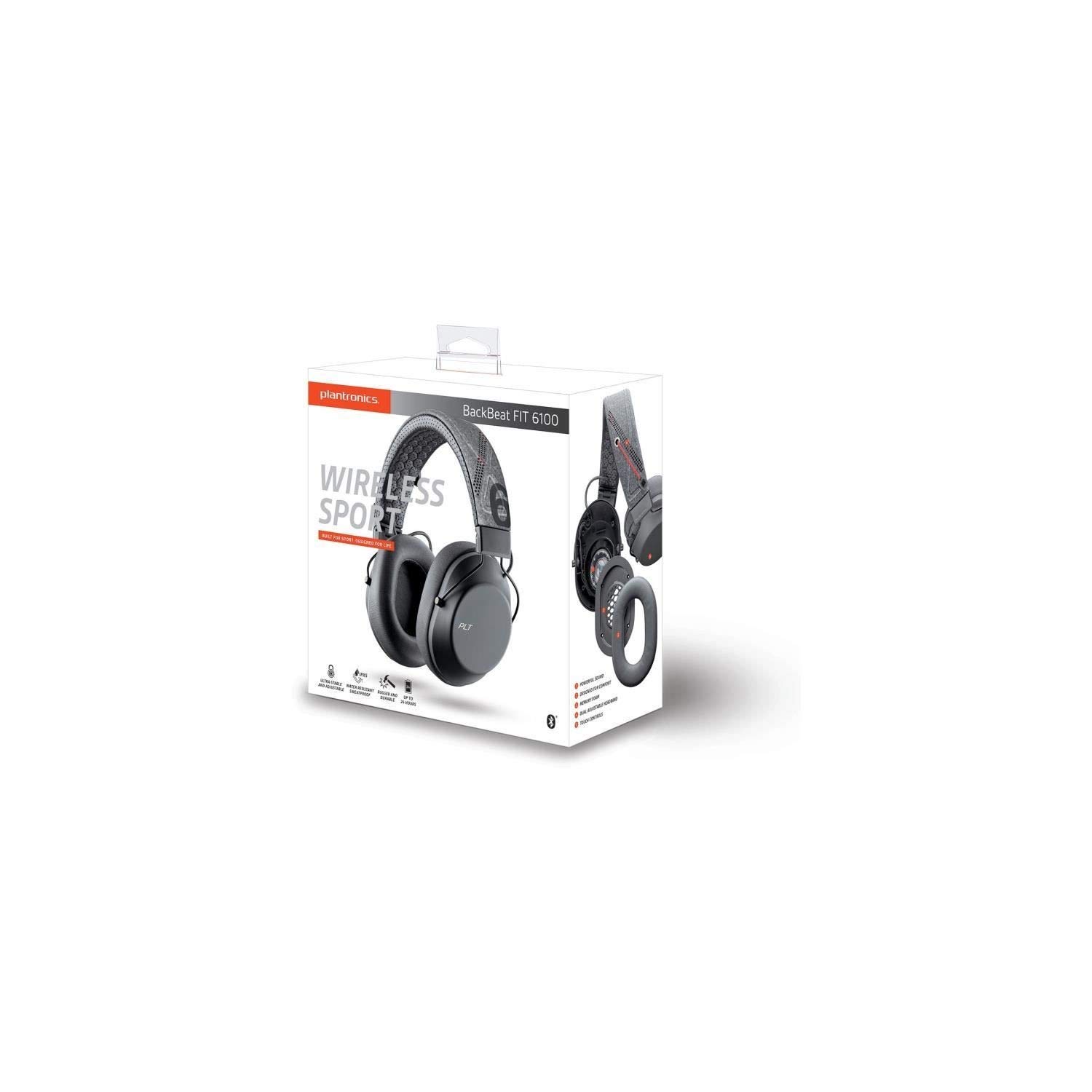 Plantronics BackBeat FIT 6100: Sport-Kopfhörer, IPX5, 24 Std